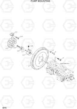 3010 PUMP MOUNTING R110-7A, Hyundai