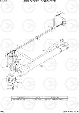 3610 ARM SAFETY LOCK SYSTEM R110-7A, Hyundai