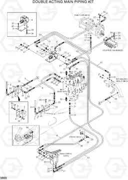 3900 DOUBLE ACTING MAIN PIPING KIT R110-7A, Hyundai