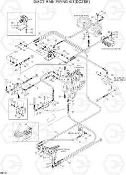 3910 D/ACT MAIN PIPING KIT(DOZER) R110-7A, Hyundai