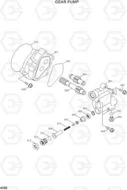 4030 GEAR PUMP R110-7A, Hyundai