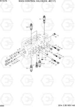 4050 MAIN CONTROL VALVE(2/4, -#0117) R110-7A, Hyundai