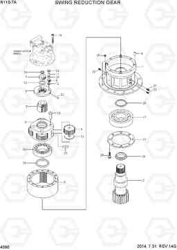 4090 SWING REDUCTION GEAR R110-7A, Hyundai