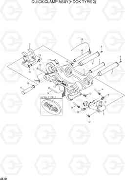 4410 QUICK CLAMP ASSY(HOOK TYPE 2) R110-7A, Hyundai