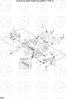 4430 QUICK CLAMP ASSY(CLOSED TYPE 2) R110-7A, Hyundai