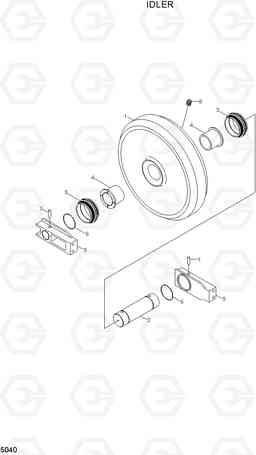 5040 IDLER R110-7A, Hyundai