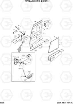 6050 CAB ASSY(4/6, DOOR) R110-7A, Hyundai