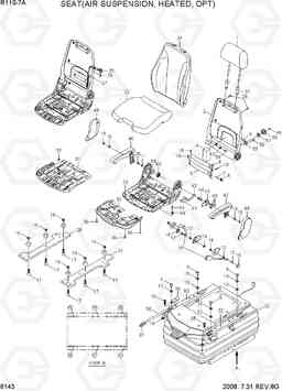 6143 SEAT(AIR SUSPENSION, HEATED, OPT) R110-7A, Hyundai