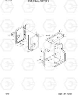 6230 SIDE COWL ASSY(RH) R110-7A, Hyundai
