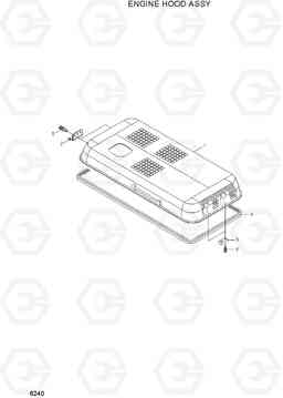 6240 ENGINE HOOD ASSY R110-7A, Hyundai