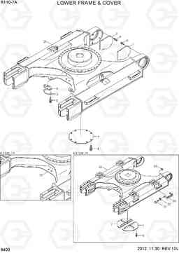 6400 LOWER FRAME & COVER R110-7A, Hyundai