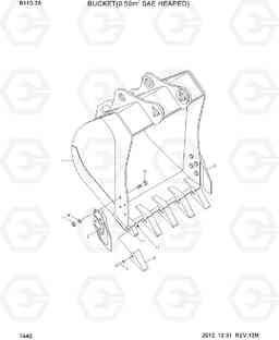 7440 BUCKET(0.59M3 SAE HEAPED) R110-7A, Hyundai