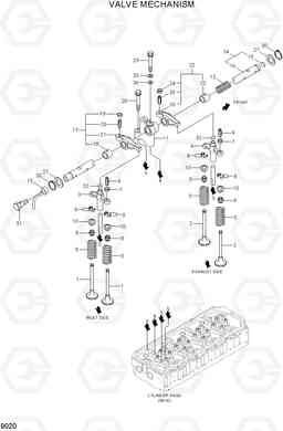 9020 VALVE MECHANISM R110-7A, Hyundai