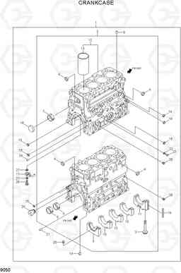 9050 CRANKCASE R110-7A, Hyundai