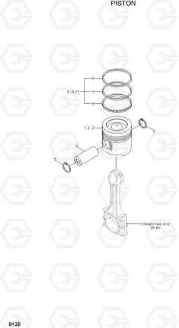 9130 PISTON R110-7A, Hyundai