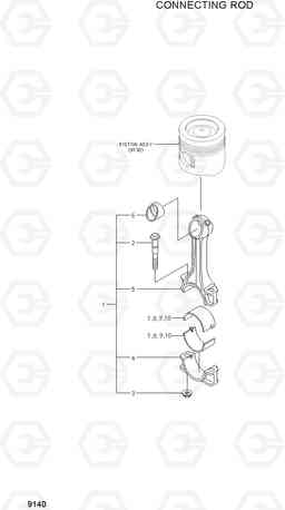 9140 CONNECTING ROD R110-7A, Hyundai