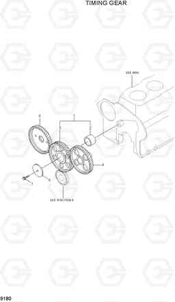 9180 TIMING GEAR R110-7A, Hyundai