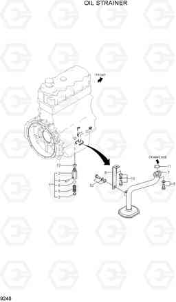 9240 OIL STRAINER R110-7A, Hyundai