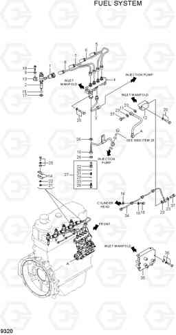 9320 FUEL SYSTEM R110-7A, Hyundai