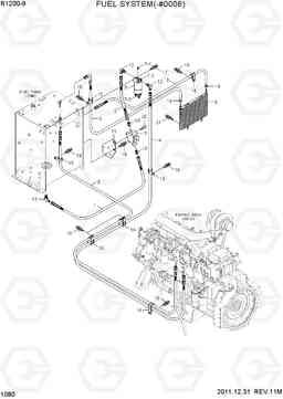 1080 FUEL SYSTEM(-#0006) R1200-9, Hyundai