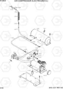 2120 AIR COMPRESSOR ELECTRIC(#0012-) R1200-9, Hyundai