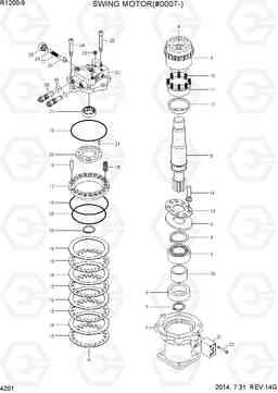 4201 SWING MOTOR(#0007-) R1200-9, Hyundai