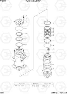 4400 TURNING JOINT R1200-9, Hyundai