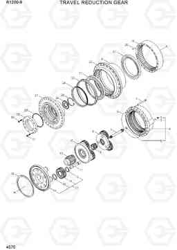 4570 TRAVEL REDUCTION GEAR R1200-9, Hyundai