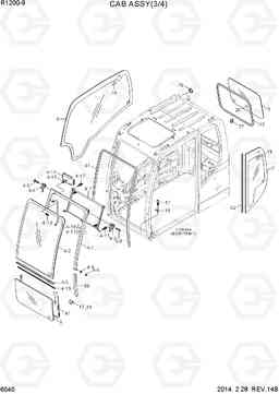 6040 CAB ASSY(3/4) R1200-9, Hyundai