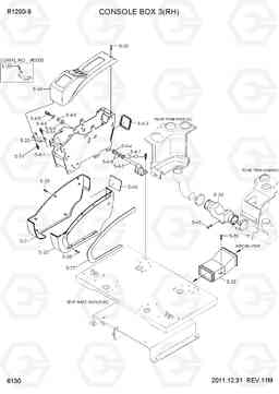 6130 CONSOLE BOX 3(RH) R1200-9, Hyundai