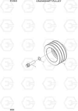 9020 CRANKSHAFT PULLEY R1200-9, Hyundai