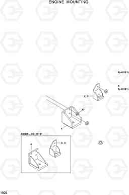 1002 ENGINE MOUNTING R120W, Hyundai