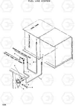 1008 FUEL LINE SYSTEM R120W, Hyundai