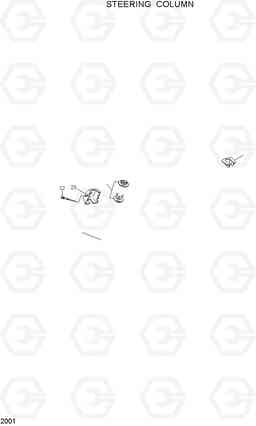 2001 STEERING COLUMN R120W, Hyundai