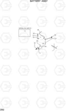 2002 BATTERY ASSY R120W, Hyundai