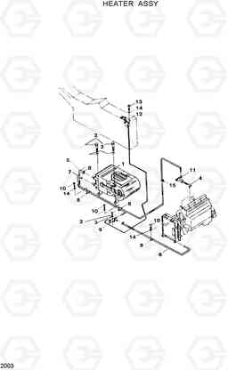 2003 HEATER ASSY R120W, Hyundai