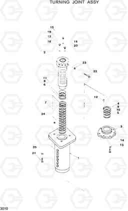 3010 TURNING JOINT ASSY R120W, Hyundai