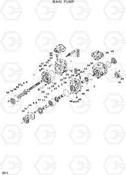 3011 MAIN PUMP R120W, Hyundai