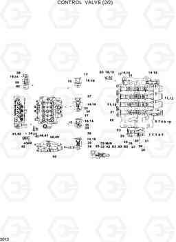 3013 CONTROL VALVE(2/2) R120W, Hyundai