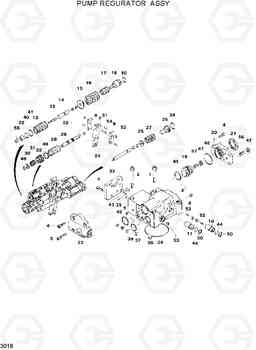 3018 PUMP REGULATOR ASSY R120W, Hyundai