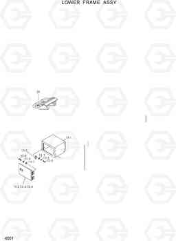 4001 LOWER FRAME ASSY R120W, Hyundai