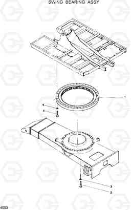 4003 SWING BEARING ASSY R120W, Hyundai