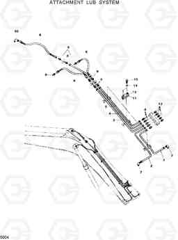 5004 ATTACHMENT LUB SYSTEM R120W, Hyundai