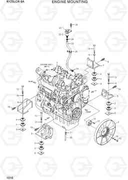 1010 ENGINE MOUNTING R125LCR-9A, Hyundai