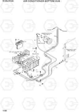 1100 AIR CONDITIONER BOTTEM SUB R125LCR-9A, Hyundai