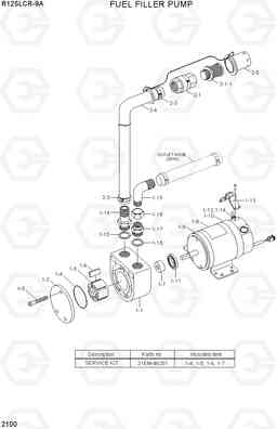 2100 FUEL FILLER PUMP R125LCR-9A, Hyundai