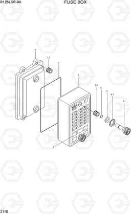 2110 FUSE BOX R125LCR-9A, Hyundai
