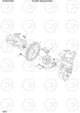 3010 PUMP MOUNTING R125LCR-9A, Hyundai