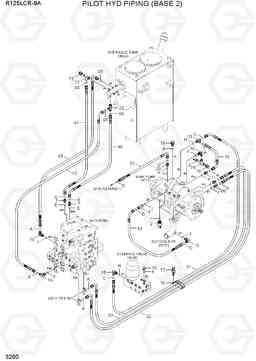 3260 PILOT HYD PIPING (BASE 2) R125LCR-9A, Hyundai