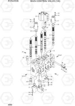 4050 MAIN CONTROL VALVE (1/4) R125LCR-9A, Hyundai